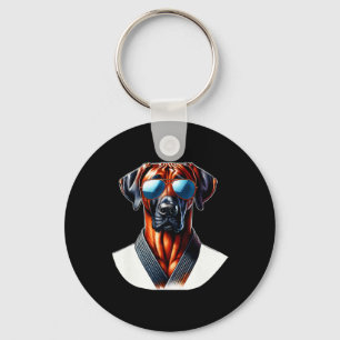 Karate Rodesian Ridgeck Cool Vibes Schlüsselanhänger