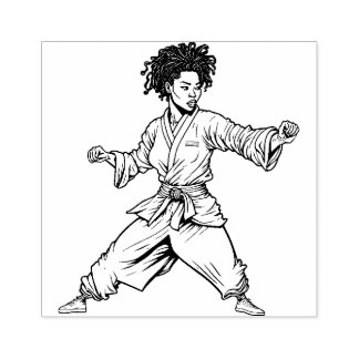 Karate Rubber Briefmarke Gummistempel