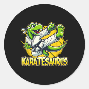 Karate runder aufkleber