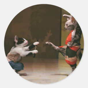 Karate Runder Aufkleber