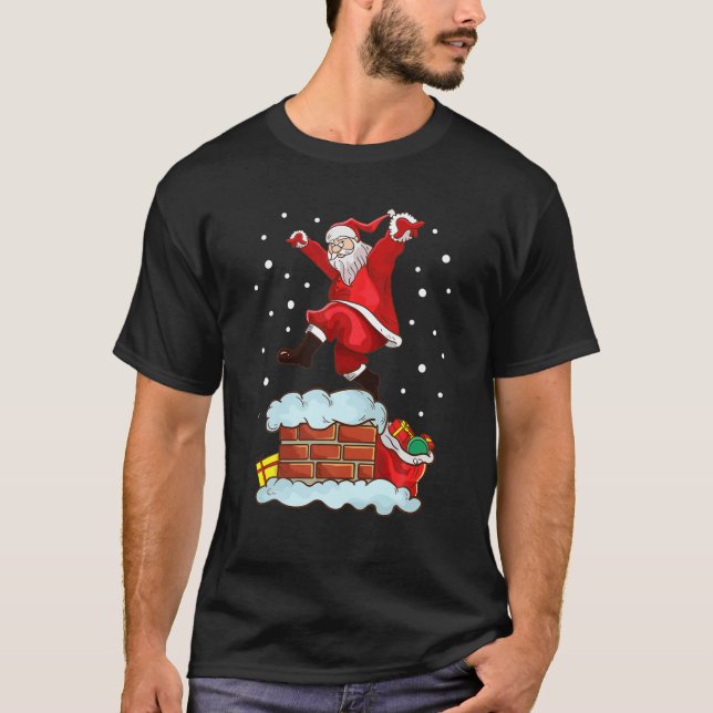 Karate Santa Claus Christmas Kung Fu Taekwondo MMA T-Shirt (Vorderseite)