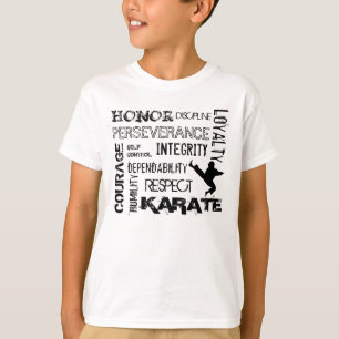 Karate-schwarzer Gurt-Prinzip-T - Shirt