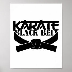 Karate-Schwarzgürtel-T-Shirt_1 Poster