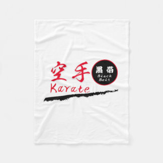 Karate-Schwarzgürtel T-Shirt Fleecedecke