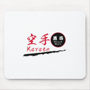 Karate-Schwarzgürtel T-Shirt Mousepad