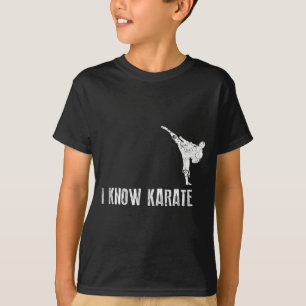 Karate-Shirt Ich kenne Karate Cool Martial Arts Ge T-Shirt
