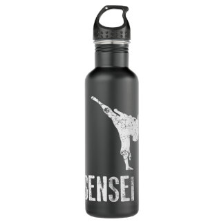 Karate Shirt, Sensei Cool Martial Arts Geschenk Edelstahlflasche