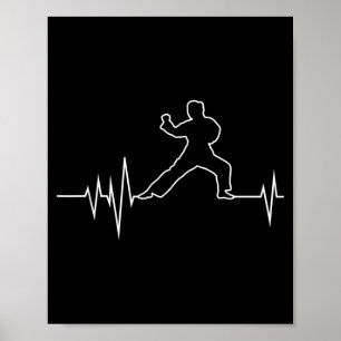 Karate-Shirts Sport Kampfsport Männer Frauen Kinde Poster