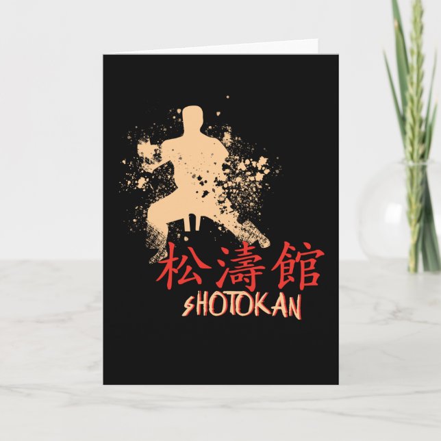 Karate Shotokan Karte (Vorderseite)