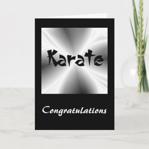 Karate Silver Herzlichen GlückwunGlückwunsch Karte