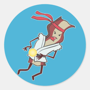 Karate-Speck-Aufkleber Runder Aufkleber