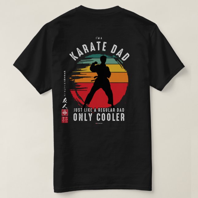 Karate Spirit: Karate Vater T-Shirt (Design Rückseite)