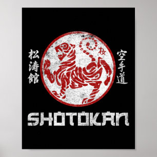 Karate Symbol Kyokushinkai Shotokan Dojo Training Poster