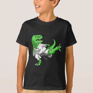 Karate T-rex Dino Student Dinosaur Lehrer Karatek T-Shirt