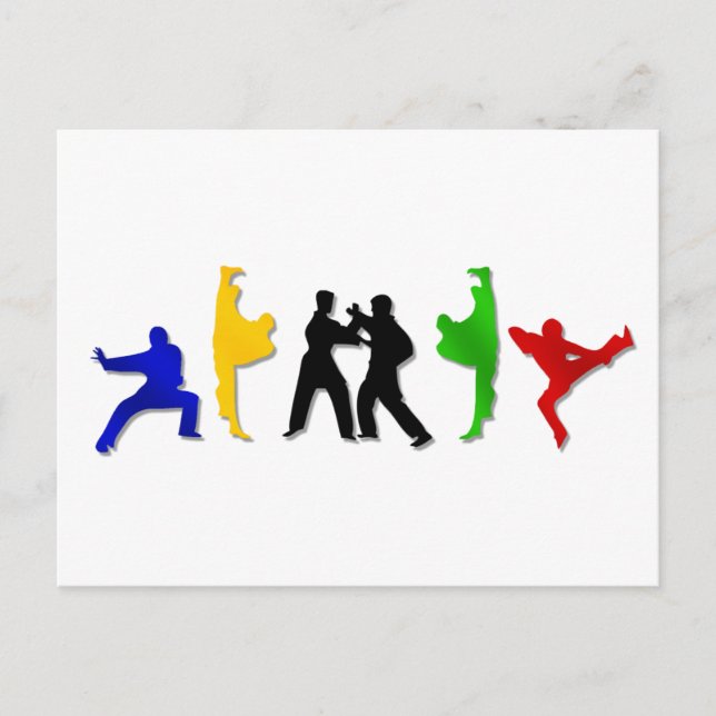 Karate Taekwando MIXED MARTIAL ARTS Martial Arts M Postkarte (Vorderseite)