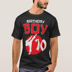 Karate Taekwondo 10 Jahre alt Geburtstag Kampfkuns T-Shirt