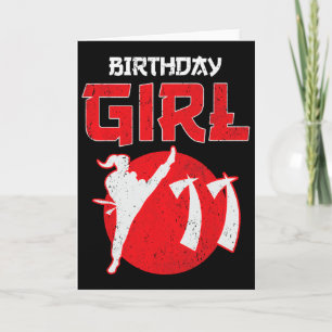 Karate Taekwondo 11 Jahre alt Geburtstag Kampfkuns Karte