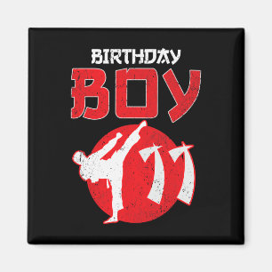 Karate Taekwondo 11 Jahre alt Geburtstag Kampfkuns Magnet