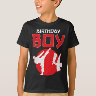 Karate Taekwondo 4 Jahre alte Geburtstags-Kampfspo T-Shirt