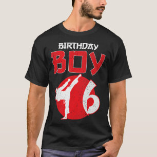 Karate Taekwondo 6 Jahre alte Geburtstags-Kampfspo T-Shirt