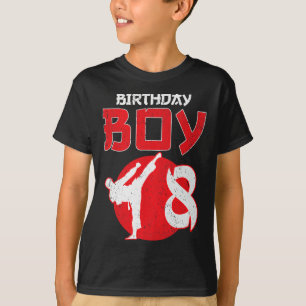 Karate Taekwondo 8 Jahre alte Geburtstags-Kampfspo T-Shirt