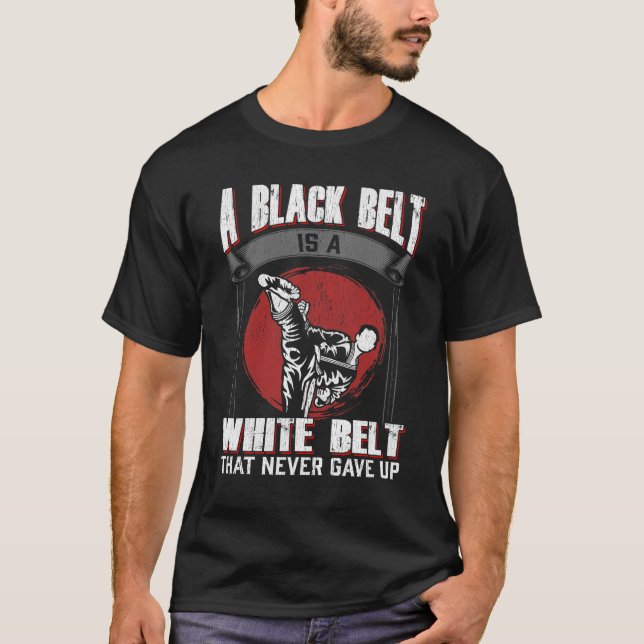 Karate Taekwondo Black Belt Kampfkünste T-Shirt (Vorderseite)