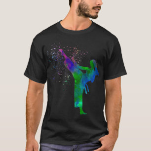 Karate taekwondo competition in watercolor 14 T-Shirt