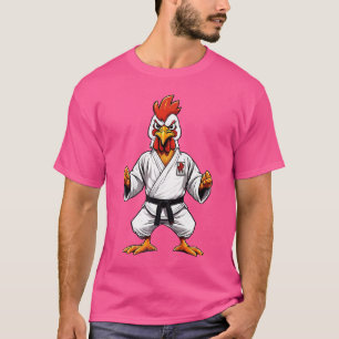 Karate Taekwondo Judo Kung Fu Chicken Rooster Gesc T-Shirt