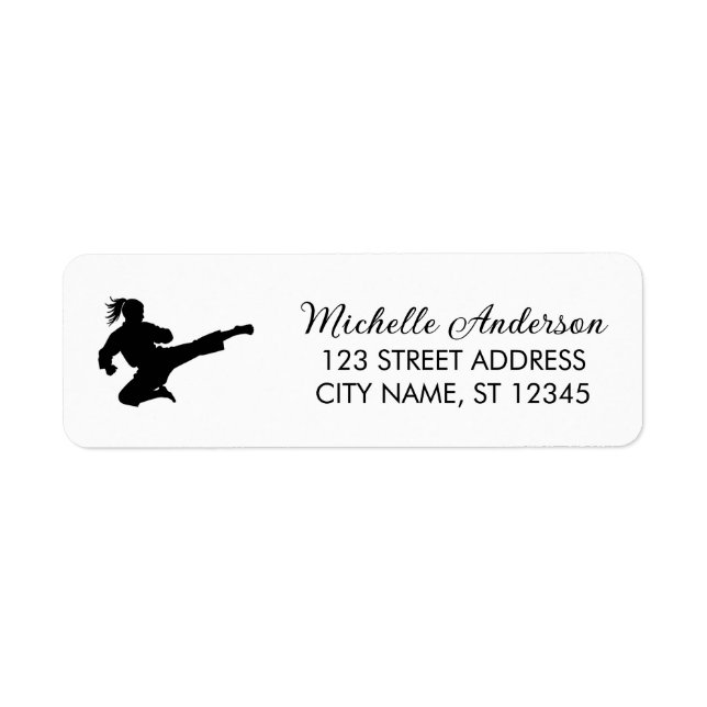 Karate / Taekwondo / Judo Rücksendeadresse (Vorne)
