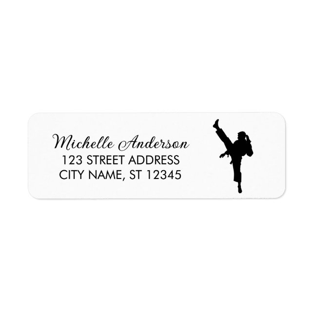 Karate / Taekwondo / Judo Rücksendeadresse (Vorne)