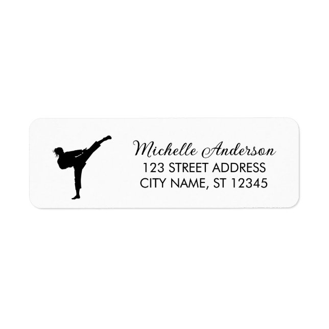 Karate / Taekwondo / Judo Rücksendeadresse (Vorne)