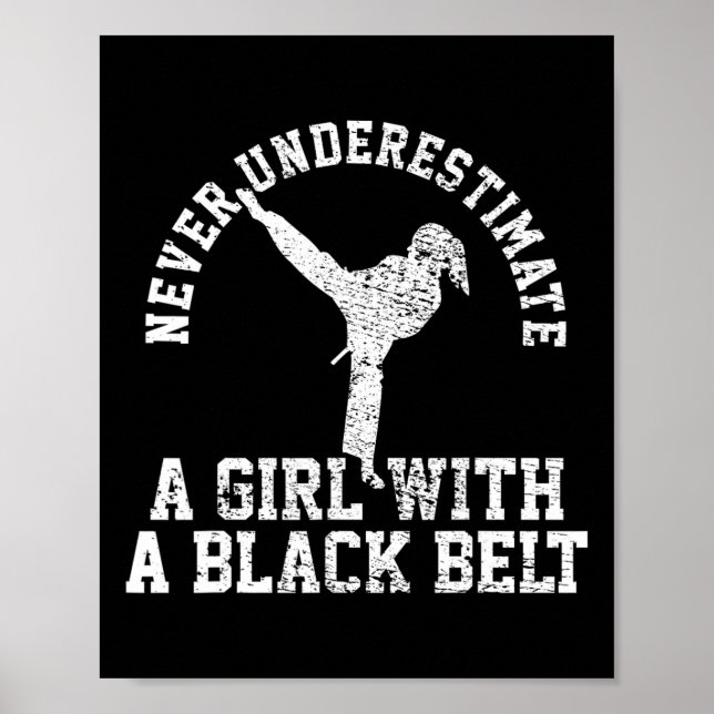 Karate Taekwondo Schwarzgürtel  Poster (Vorne)
