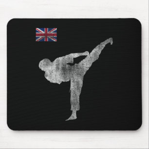 Karate-Team Kampfsport Mma Kick England Englisch Mousepad