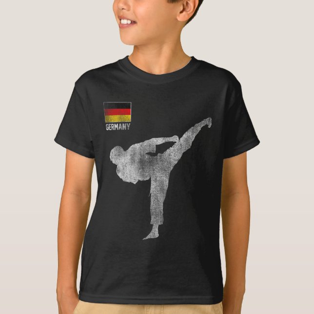Karate Team Martial Arts Mma Kick Germany German V T-Shirt (Vorderseite)
