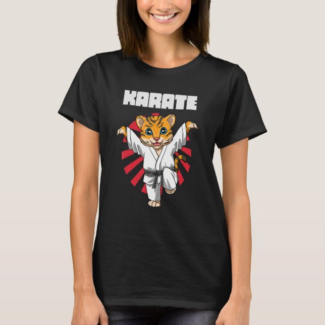 Karate Tiger Cran Kick 1 T-Shirt (Vorderseite)