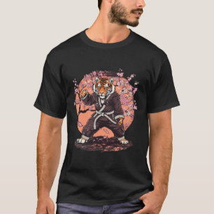 Karate Tiger Sakura Blumen Taekwondo Jiu-jitsu Ju T-Shirt