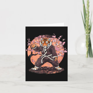 Karate Tiger Sakura Blumen Taekwondo Jiu-Jitsu Karte