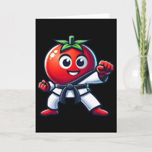 Karate-Tomate lustigstes Kampfsport-Design für all Karte