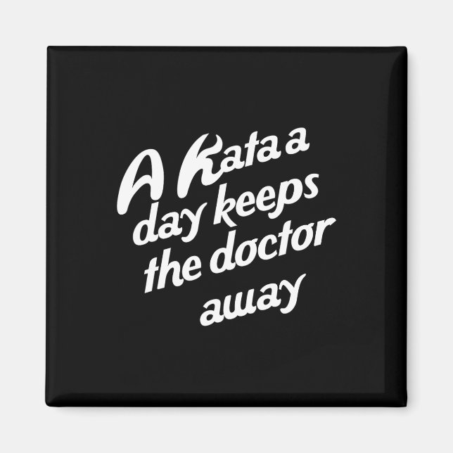 Karate. Traditioneller Shotokan Karate Dojo Magnet (Vorne)