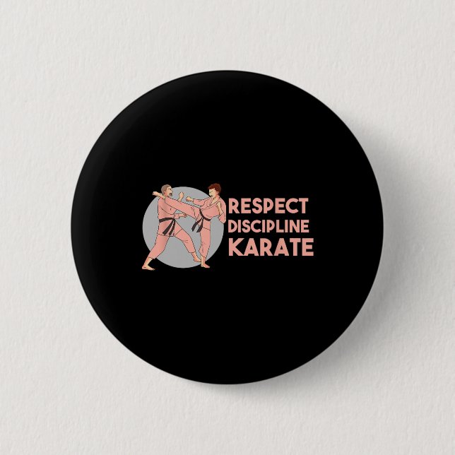 Karate-Training Disziplin Sport Kampfsport  Button (Vorderseite)