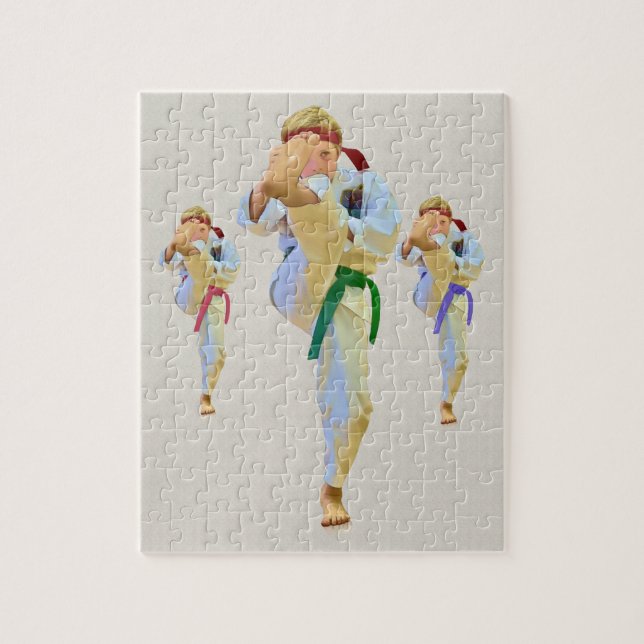 Karate-tretendes Puzzlespiel Puzzle (Vertikal)