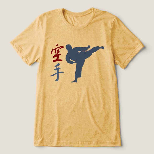 Karate Tri-Blend-Shirt Tri-Blend Shirt (Design Vorderseite)