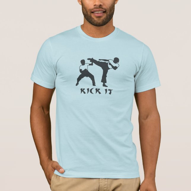 Karate-Tritt es T-Shirt (Vorderseite)