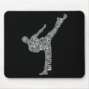 Karate Typografie - Martial Arts Coach Comt Self D Mousepad