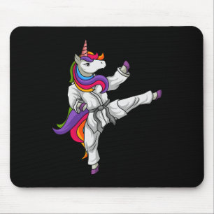 Karate Unicorn Black Belt Japanisch Martial Arts L Mousepad