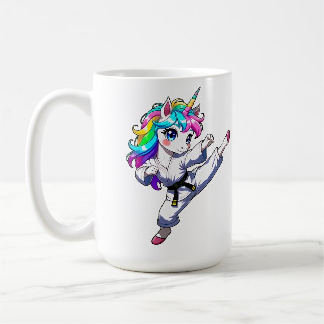 Karate unicorn kaffeetasse (Links)