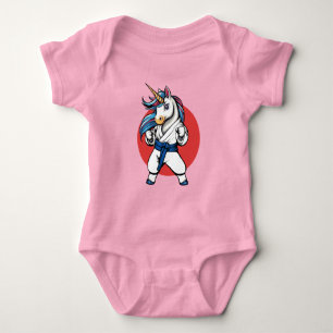 Karate Unicorn The cutest fighter Baby Strampler