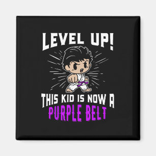 Karate-Uniform für Kinder Lila Gürtel-Auszeichnung Magnet