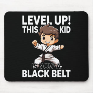 Karate-Uniform für Kinder Schwarzgurt-Auszeichnung Mousepad