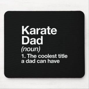 Karate-Vater Definition Lustig Sport Martial Arts Mousepad